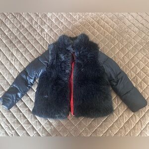 Crewcuts Shiny Navy Puffer Jacket